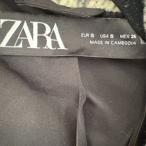 Zara Gray Leopard-Print Moto Jacket - Picture 2 of 4